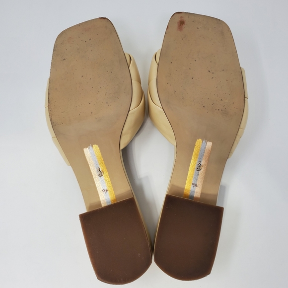 Sam Edelman Dawson Slide Sandal Eggshell Woven Leather 9.5 - Picture 4 of 9